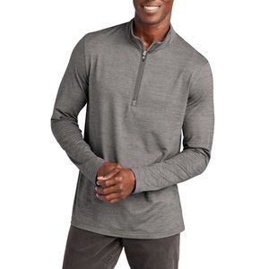 Travis Mathew Men’s Crestview 1/4 Zip Long Sleeve Pullover in Grey Heather NWT